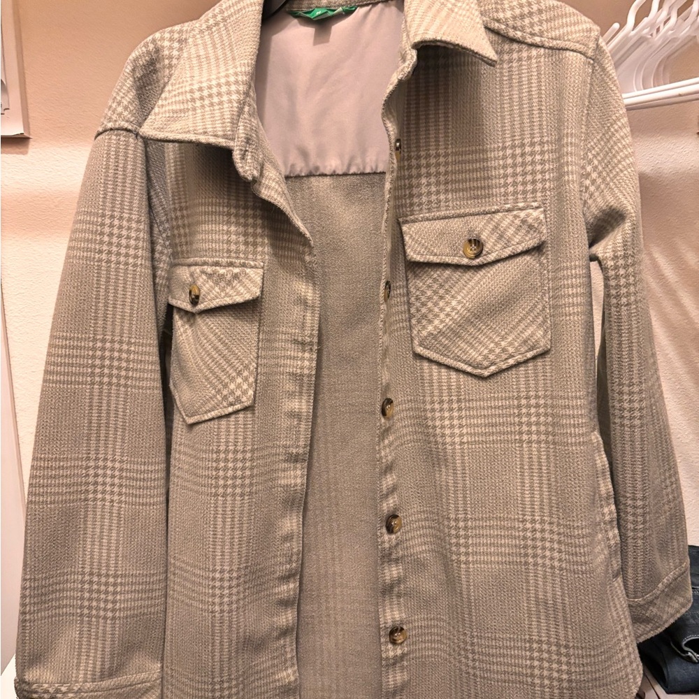 Plaid Tan Women's Jacket